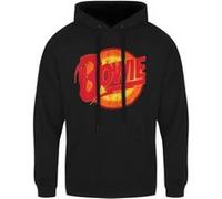 David Bowie Sweat à Capuche Bowie Vintage Diamond Dogs Logo Homme Noir