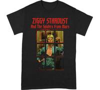 David Bowie - T-shirt homme/femme unie BI313 (M) (Noir/Rouge)