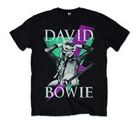 David Bowie Thunder T-Shirt, Noir, XL Homme
