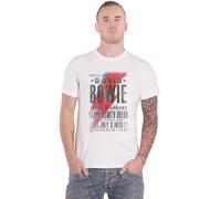 David Bowie - T-Shirt # L Unisex White # Hammersmith Odeon [Import]