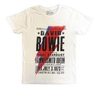David Bowie - T-Shirt # M Unisex White # Hammersmith Odeon [Import]