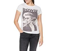 David Bowie - T-Shirt # XXL Ladies White # Smoking [Import]