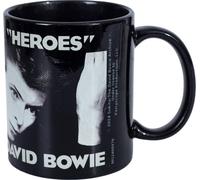 David Bowie - Tasse à café "Heroes", céramique TA13177 (Taille unique) (Noir)