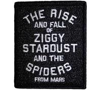 David Bowie The Rise And Fall Woven Patch Size One Size