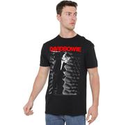 David Bowie to Station Unisex T Shirt, Noir, XL Mixte