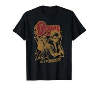 David Bowie - Tour du Monde 1972 T-Shirt, Homme, Noir, M