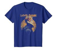 David Bowie - Triangle T-Shirt, Enfant, Bleu Royal, 12 Ans