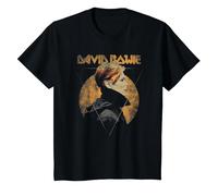 David Bowie - Triangle T-Shirt, Enfant, Noir, 3 Ans