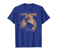 David Bowie - Triangle T-Shirt, Homme, Bleu Royal, XXL