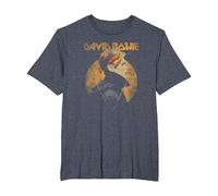 David Bowie - Triangle T-Shirt, Homme Grandes Tailles, Bleu Chiné, 4X Tall