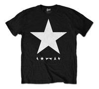 David Bowie Tričko Blackstar (White Star on Black) Unie Noir S