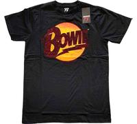 David Bowie Tričko Diamond Dogs Logo Uni Noir M