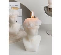 David Bust Bougie Parfumée En Cire De Soja Grecque,110 G,Esthétique,Décoration De Table,Cadeau D'anniversaire,Parfaite Pour La Méditation, Le Soulagement Du Stress,Pour Le Bain Et Le Yoga,Blanc
