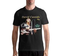 David Cassidy Live Mans Design Fashion Short Sleeve T Shirt Manches Courtes(3X-Large)
