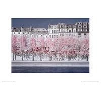 David Clapp (River Seine Infrared, Paris 30 x 40 cm Toile Imprimée