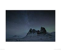 David Clapp (Starry Night, Eystrahorn Mountains, Iceland 60 x 80 cm Toile Imprimée