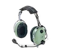 David Clark Casque d'aviation H10-66 - Vert - Earmuffs - 27 dB - Gel - 625 g - Pilotes, personnel aéronautique - Unisexes-Adultes - Unisex