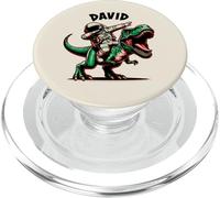 David Dabbing Astronaute sur Un Dessin animé Dinosaure PopSockets PopGrip pour MagSafe