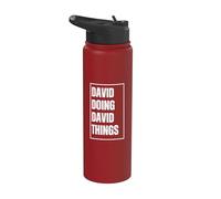 David Doing David Things - Funny First Name Birthday Stainless Steel Insulated Water Bottle