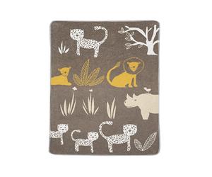 David Fussenegger Babydecke Dschungel 90x70cm braun