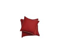 DAVID FUSSENEGGER Housse de coussin Sylt 40x40cm (rouge de Chine) rouge