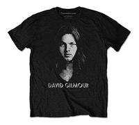 David Gilmour - T-Shirt # XL Unisex Black # Half-Tone Face [Import]
