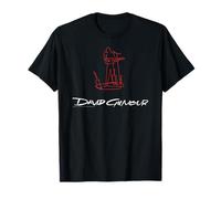 David Glimour Sketched Art White T-Shirt