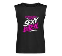 David Guetta Sexy Bitch Mens T-Shirt Unisex Sleeveless Tops Black Vest Tank Tee M