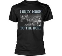 David Hasselhoff Damen g Star t Shirt s Damen I Only Mosh to The Hoff, Schwarz, Farbe10 Manches Courtes(3X-Large)