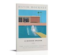 David Hockney A Bigger Splash Poster d'art moderne Peinture décorative sur toile pour salon, chambre à coucher, art mural, impression photo, décoration moderne, pour chambre familiale, 20 x 30 cm