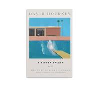 David Hockney A Bigger Splash Poster d'art moderne Peinture décorative sur toile pour salon, chambre à coucher, art mural, impression photo, décoration moderne, pour salle familiale, 40 x 60 cm