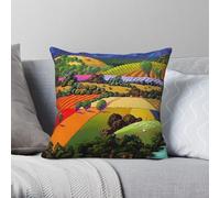 David Hockney Garrowby Hill Taie d'oreiller carrée en polyester lin velours créatif décoratif taie d'oreiller maison housse de coussin