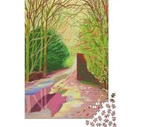 David Hockney Puzzles 1000 Pièce Classique, Puzzle en Bois Tableaux célèbres du Monde, Casse-tête Art, pour Adultes Et Adolescent, Puzzle Impossible Museums 1000 Pcs