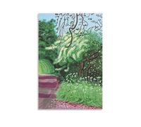 DAVID HOCKNEY - The Arrival of Spring at Woldgate Poster décoratif sur toile - Art mural pour salon, chambre à coucher, art mural, impression d'image moderne, décoration de chambre familiale, 30 x 45