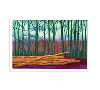 David-Hockneys Poster - Arbres abattus, poster sur toile, décoration murale pour salon, chambre à coucher, style sans cadre, 40 x 60 cm