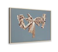 David-Hockneys Poster - Canal et route, Kyoto, 19 février 1983, affiche sur toile pour décoration de chambre à coucher, bureau, chambre, cadeau, style cadeau, 50 x 75 cm