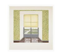 David-Hockneys Poster - Contrejour dans le style français, poster sur toile - Décoration murale pour salon, chambre à coucher - Style sans cadre - 40 x 40 cm