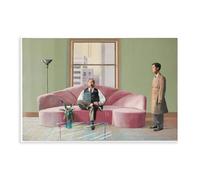 David-Hockneys Poster - Henry Geldzahler et Christopher Scott - Impression sur toile pour décoration de salon, chambre à coucher, style sans cadre, 30 x 45 cm