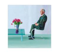 David-Hockneys Poster - Portrait de Sir David Webster - Impression sur toile pour décoration de chambre à coucher, bureau, chambre, cadeau sans cadre, 60 x 60 cm