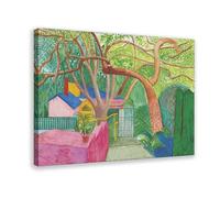 David-Hockneys Poster - Poster sur toile - Décoration murale pour salon, chambre à coucher, style cadre, 50 x 75 cm