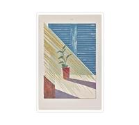 David-Hockneys - Poster sur toile « The Sun, From-Weather » - Décoration pour chambre à coucher, bureau, chambre, cadeau - Sans cadre - 50 x 75 cm
