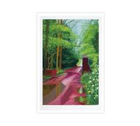 David-Hockneys Poster - The Arrival of Spring in Woldgate, East Yorkshire in 2011 - Poster sur toile pour décoration de chambre à coucher, bureau, chambre, cadeau sans cadre, 50 x 75 cm