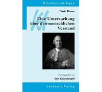 David Hume: Eine Untersuchung Über Den Menschlichen Verstand