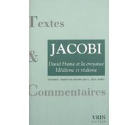 David Hume et la croyance. Idéalisme et réalisme