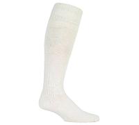 David James - Homme genou élevé sur les chaussettes de randonnée en laine de veau (39-45 Eur, Crème) Fisherman