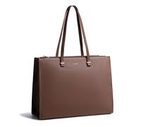 David Jones - Grand Sac à Main Cabas Fourre-Tout Cuir PU Femme - Marron