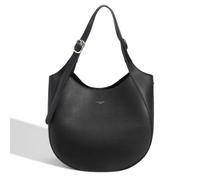 David Jones - Grand Sac Porté Epaule Femme - Sac à Main Hobo Classique Simili Cuir PU - Cabas Fourre-Tout Elégant Anse Longue - Noir