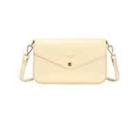 David Jones Paris - Mini Pochette Sacoche Femme - Sac bandoulière porté travers Similicuir PU - Taille Mini - Couleur Jaune