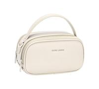 David Jones Paris - Mini sac à main Femme - Mini sac bandoulière Similicuir - Pochette - Taille Mini - Double Compartiments - Classique chic Tendance Mode (ALMOND MILK)