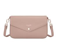 David Jones Paris - Pochette Femme - Sac porté travers - Similicuir - Taille Petite - Accesoire Pratique - Evenement Soirée Sortir Ville Mode Tendance Légère Bandoulière (ADOBE ROSE)